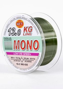 Леска монофильная WFT KG MONO Green 300 м, 0,35 мм