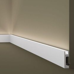 Плинтус для скрытого освещения Wallstyl, 2000x23x80 мм