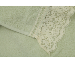 Полотенце 110х150 Old Florence Валансье зеленое