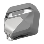 Термополиуретановый чехол с ремешком и защёлкой Aulumu A29 Geometric Case для AirPods 4 Гибридный термополиуретановый чехол в стиле киберпанк с ярко выраженной геометрией и ремешком с текстильной застёжкой. В комплекте предусмотрено двустороннее клейкое п