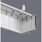 Алюминиевый короб для карниза, скрытый потолочный профиль для штор