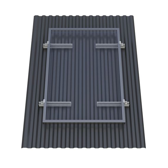 Крепёж одной солнечной батареи 100-200 Вт на наклонную крышу. 70 мм, фото №723152452