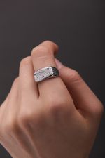 Кольцо 7 Crystals с топазом и аметистом