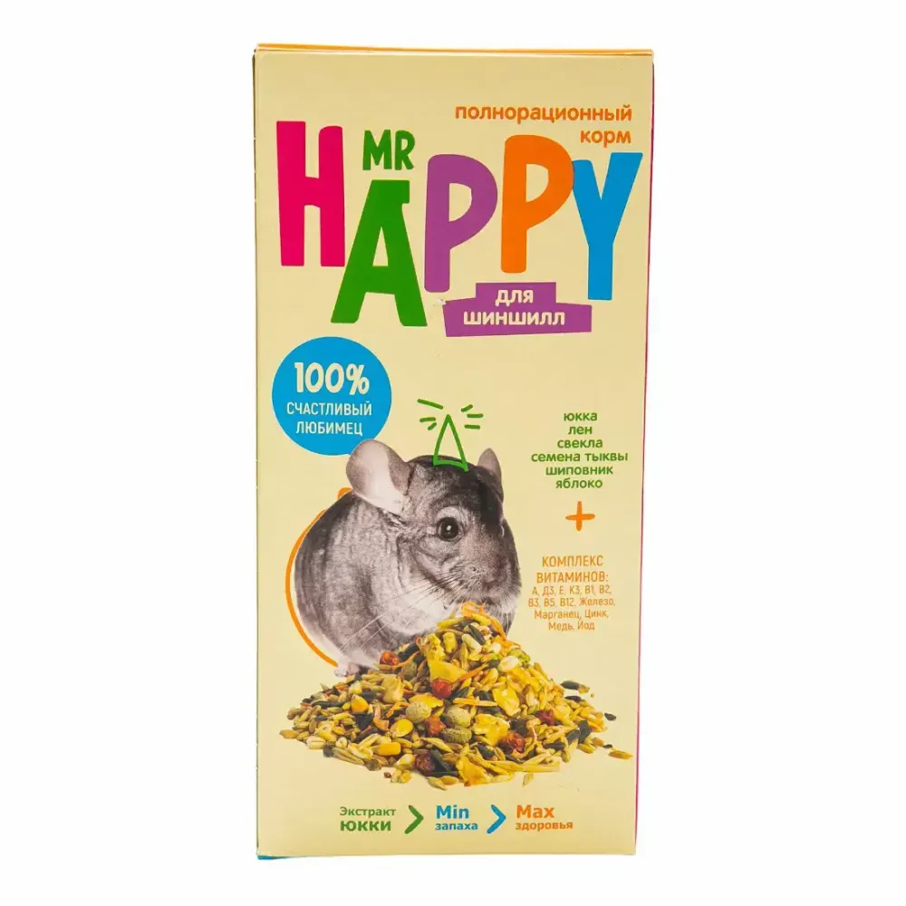 Корм Mr Happy 400г для шиншилл