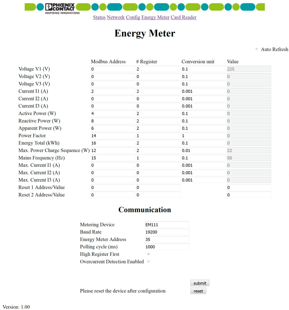 1018701 - EV-CC-AC1-M3-CBC-RCM-ETH - AC yправление зарядкой