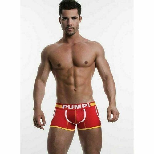 Мужские трусы боксеры красные c карманами Pump Red Boxer 114