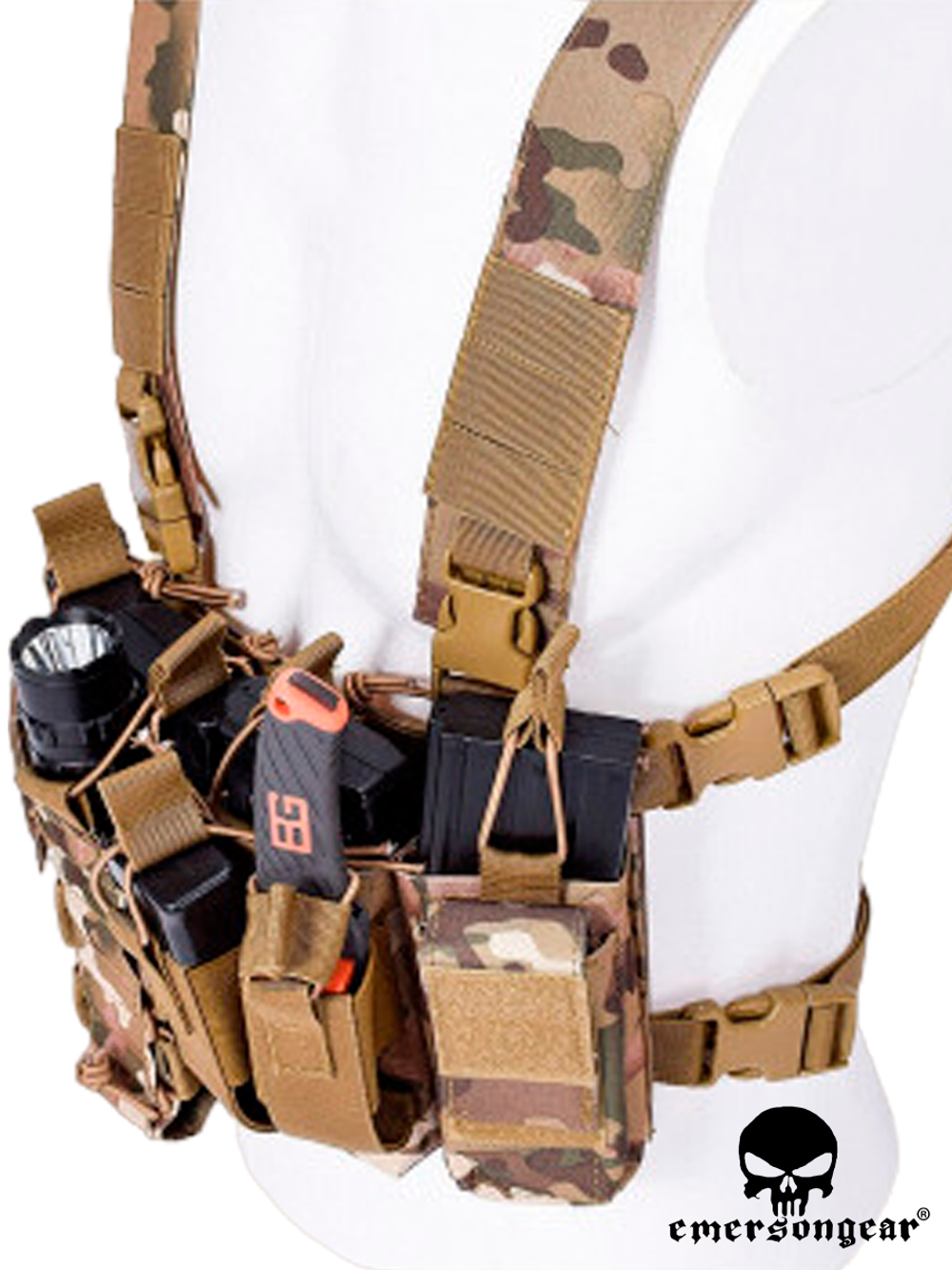 Разгрузочная система EmersonGear D3CR Tactical Chest Rig (EM7442MC). Мультикам