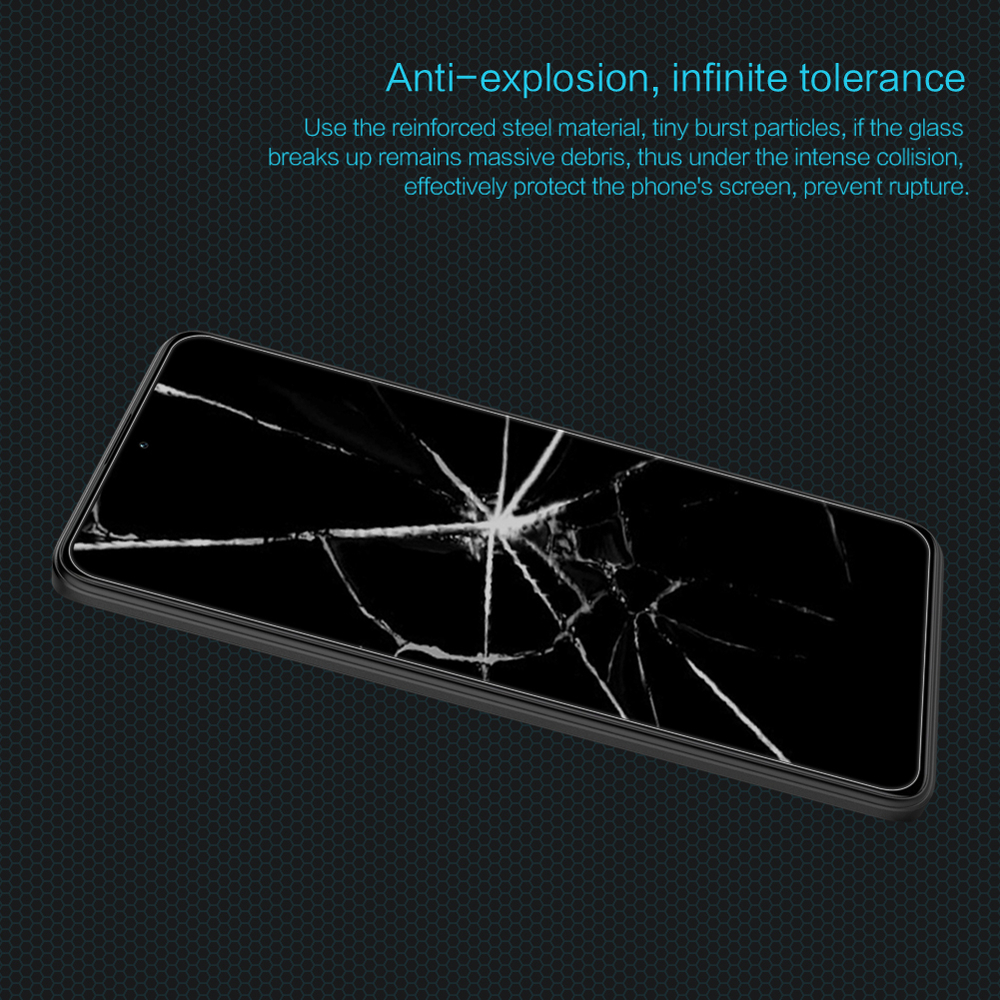 Ультра тонкое стекло с прозрачными рамками от Nillkin для Xiaomi Poco F5 Pro, серия H Anti-Explosion Glass Screen Protector