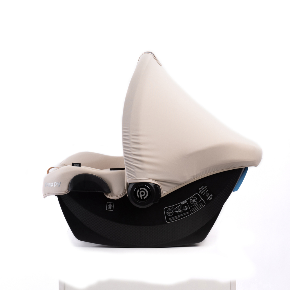 Автолюлька Peppy RIse (carbon) 40-87 см (milk)