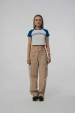 Топ-кроп "Coast Guard" Синий