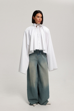 Блуза со съёмными манжетами