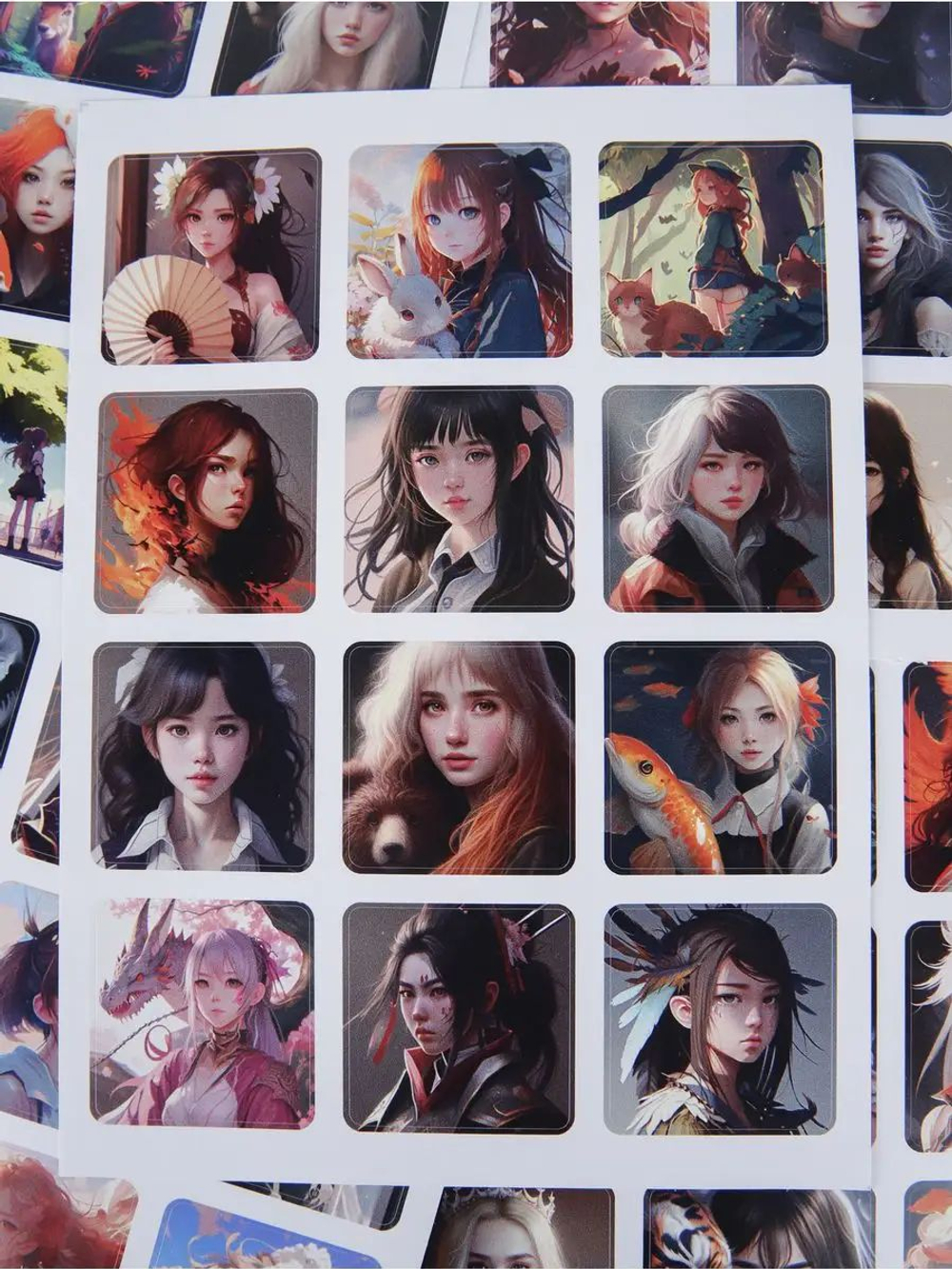 Наклейки аниме стикеры набор на телефон