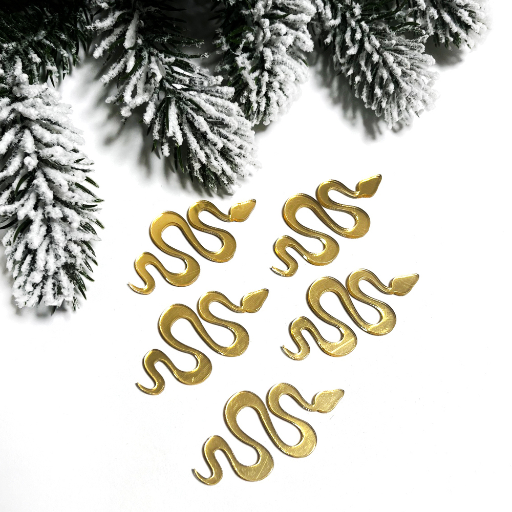 Декор акриловый "Змейка" 5,5*3 см