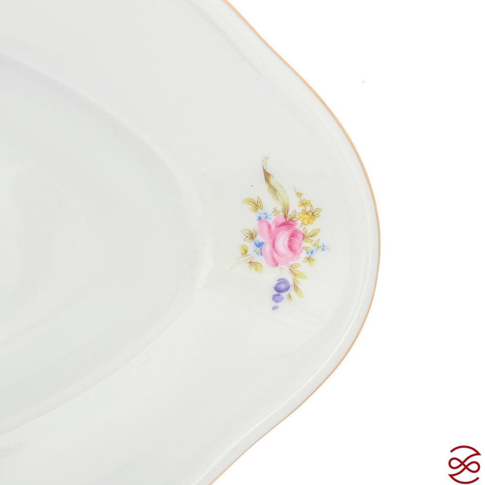 Блюдо овальное Dubi Цветочный мотив 57 см