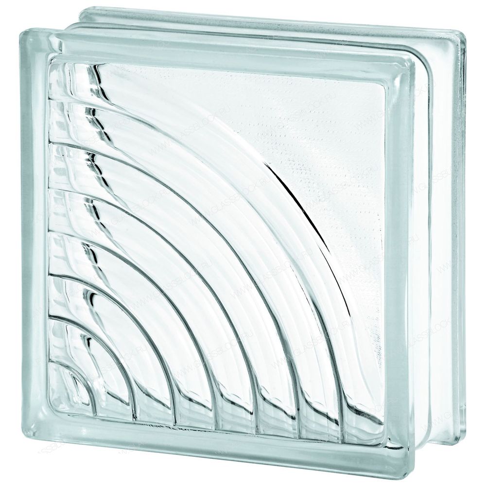 Стеклоблок Vitrablok Мидарк 19x19x8 - Бесцветный