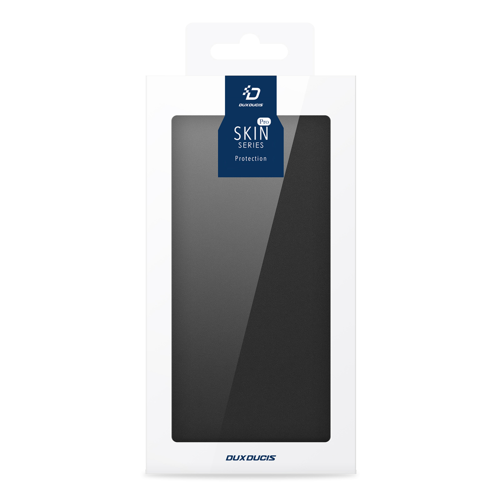 Чехол книжка из PU кожи черного цвета от Dux Ducis для смартфона Samsung Galaxy S25 Ultra, серия Skin Pro Series Case