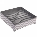 Кофр - органайзер для хранения вещей «РОНА», цвет пыльно - серый, 7 отделений, 32*32*10см