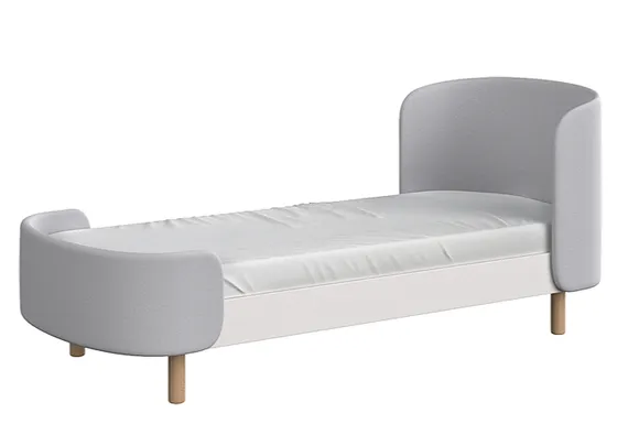 Кровать KIDI Soft для детей от 3 до 7 лет (серый)