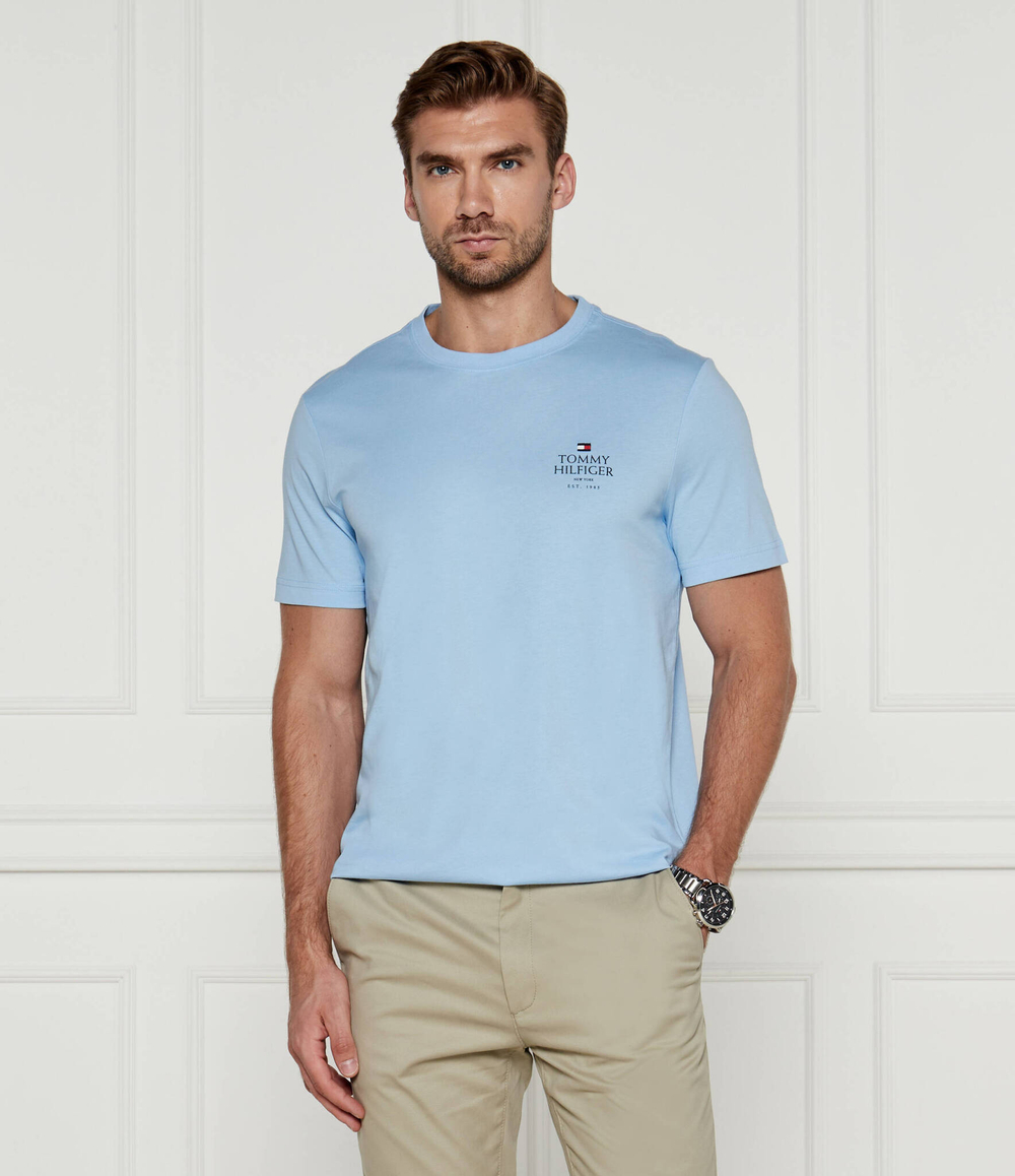 Футболка Tommy Hilfiger - голубой(MW0MW36500)