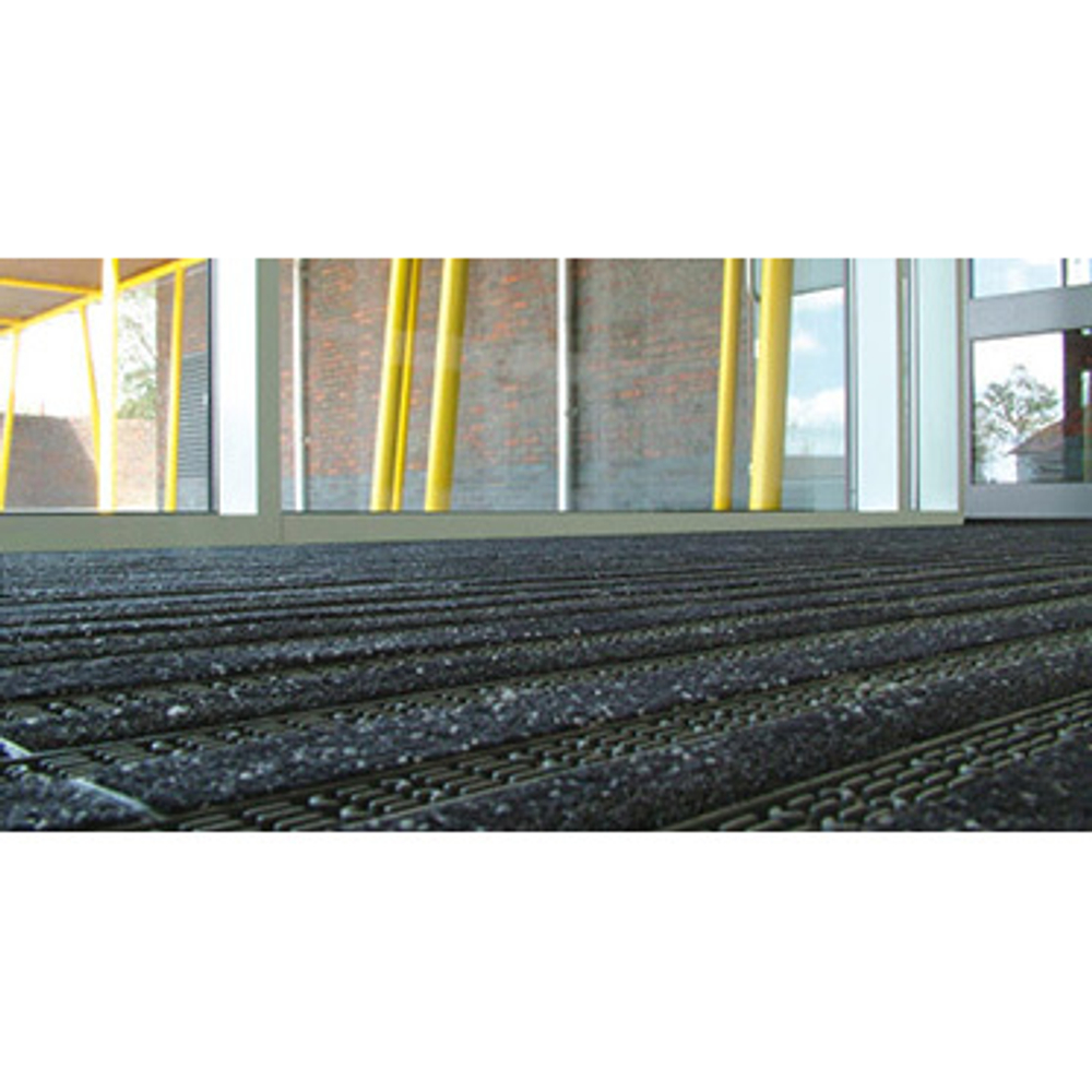 Модульное грязезащитное покрытие Safe Step с ворсовыми вставками