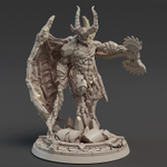 Grand Alliance Chaos Blades of Khrone Daemons Of Khorne Bloodthirster миниатюра для dnd, днд, pathfinder, фентези, Настольная игра, НРИ, Варгейм, РПГ