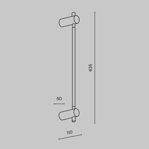 Настенный светильник (бра) Maytoni MOD413WL-L6G3K