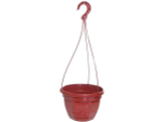 Кашпо НИКА 20см 3л с подвесом и поддоном (терракот)