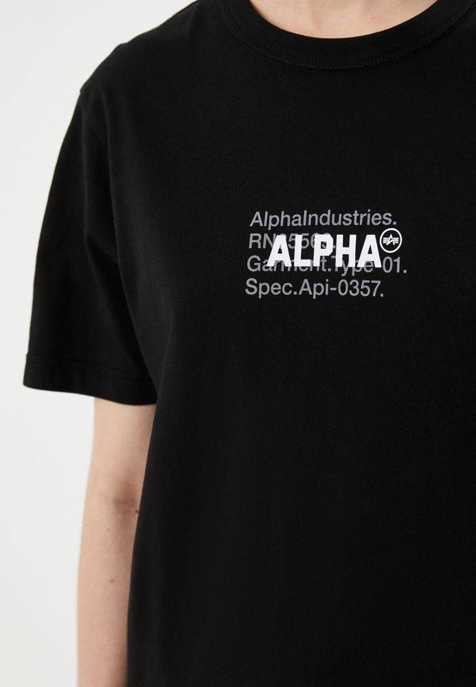 Футболка Alpha Industries Alpha Code Graphic Tee Black