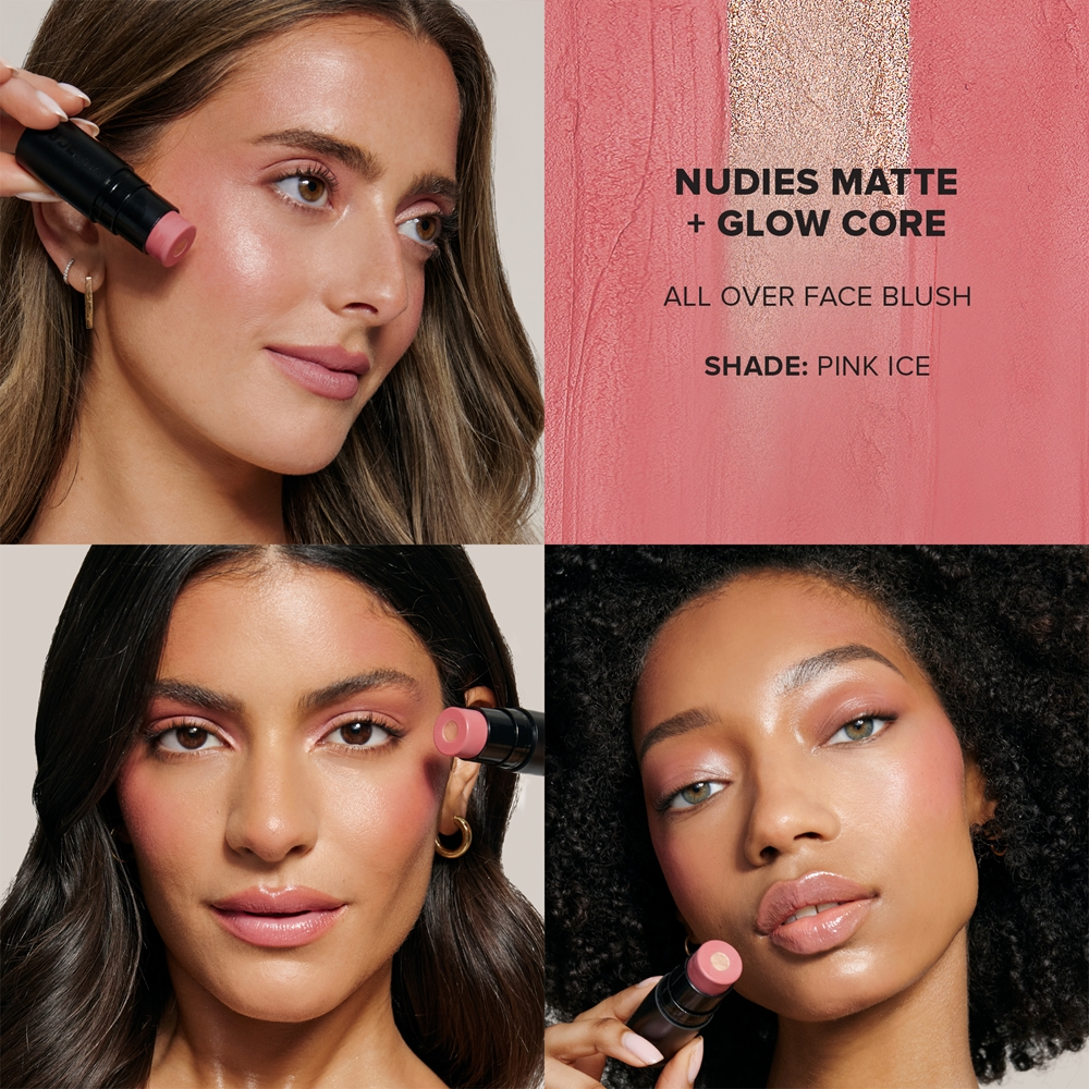 Nudestix Nudies Matte + Glow Core - Многофункциональный косметический продукт для макияжа глаз, губ и лица. оттенок Pink Ice, 6 g