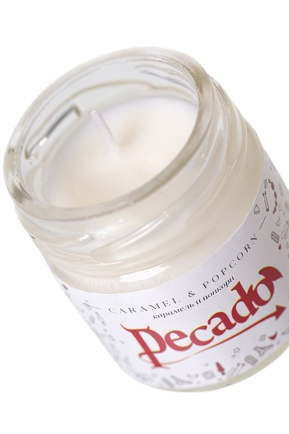 Аромасвеча для массажа Pecado - Карамель и попкорн