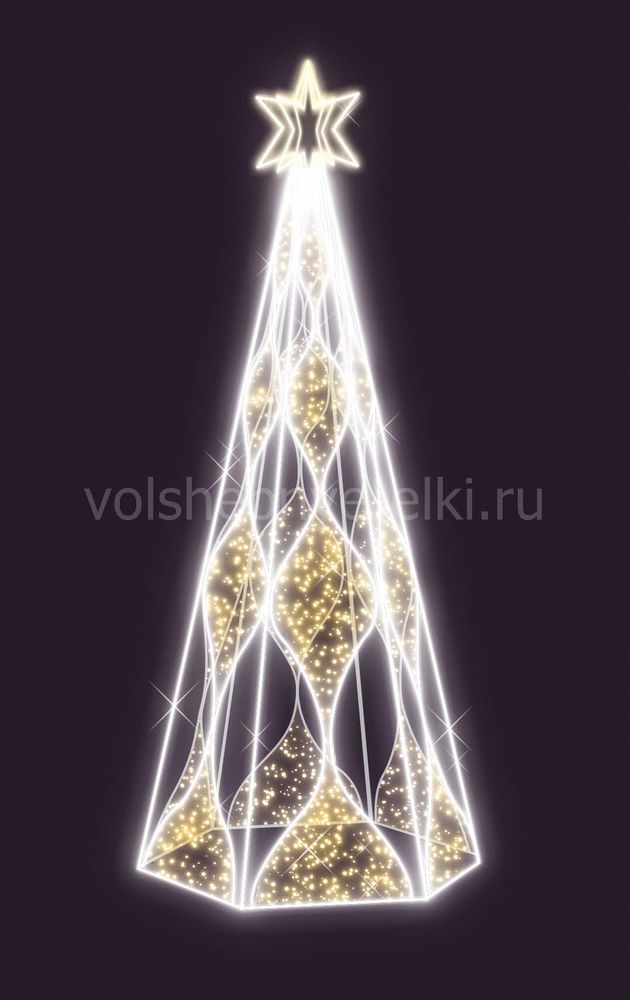 Световая ель 4 м. СК-201-12, Декоис