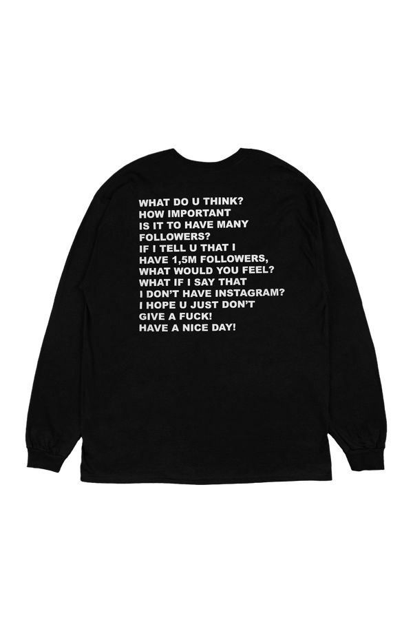 Лонгслив 1,5M Followers черный - фото 6