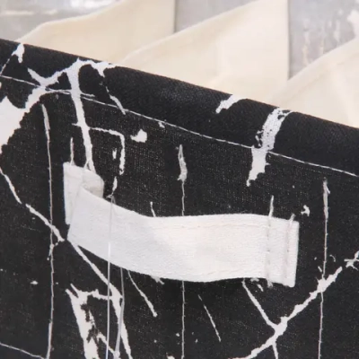 Коробка для хранения 6 ячеек «ИДЕЯДОМА», цвет черный, 32*17*12см (лейбл Селфи)