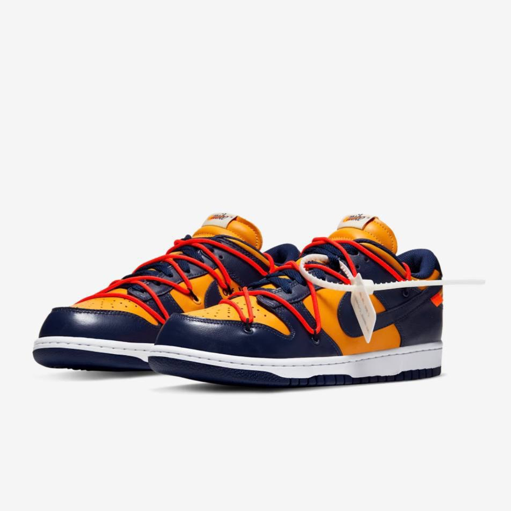 Off-White x Nike Dunk Low University Gold