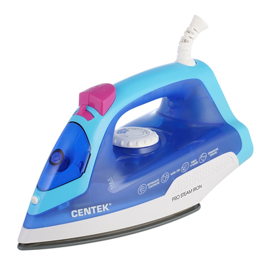 Утюг электрический CENTEK CT-2348 керамичская подошва, паровой удар, самоочистка мощн. 1800 Вт