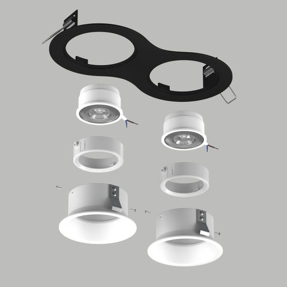 Комплект со светильником Lightstar Domino Round (214627+214606+214606+214006+214006) D6270606WMOD