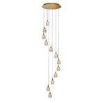 Подвесной светильник MD24001004-12A gold/clear