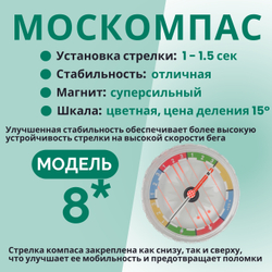 Компас звездочка, Москомпас Модель 8С