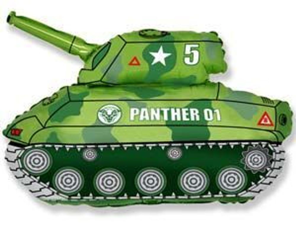 F Фигура, Танк (зеленый), Panther 01, 31&quot;/79 см, 1 шт.