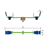 Качалка-балансир "Кошка" Romana 108.50.00-01 (цельная балка)