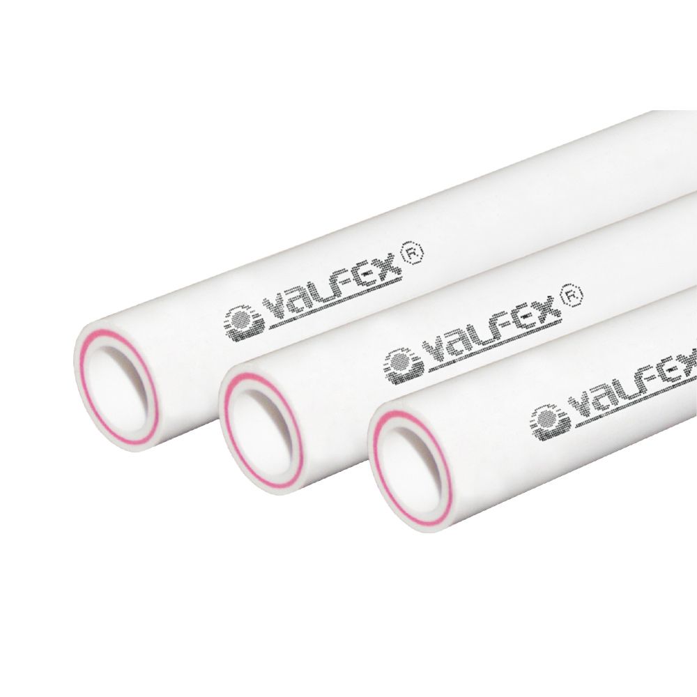 Труба РР 20 PN20 (стекловолокно) белая (Valfex)