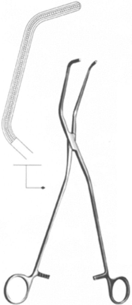 ВР- З-94 Зажим для временного пережатия магистр. сосудов (из набора инст. для легоч. хирург.)