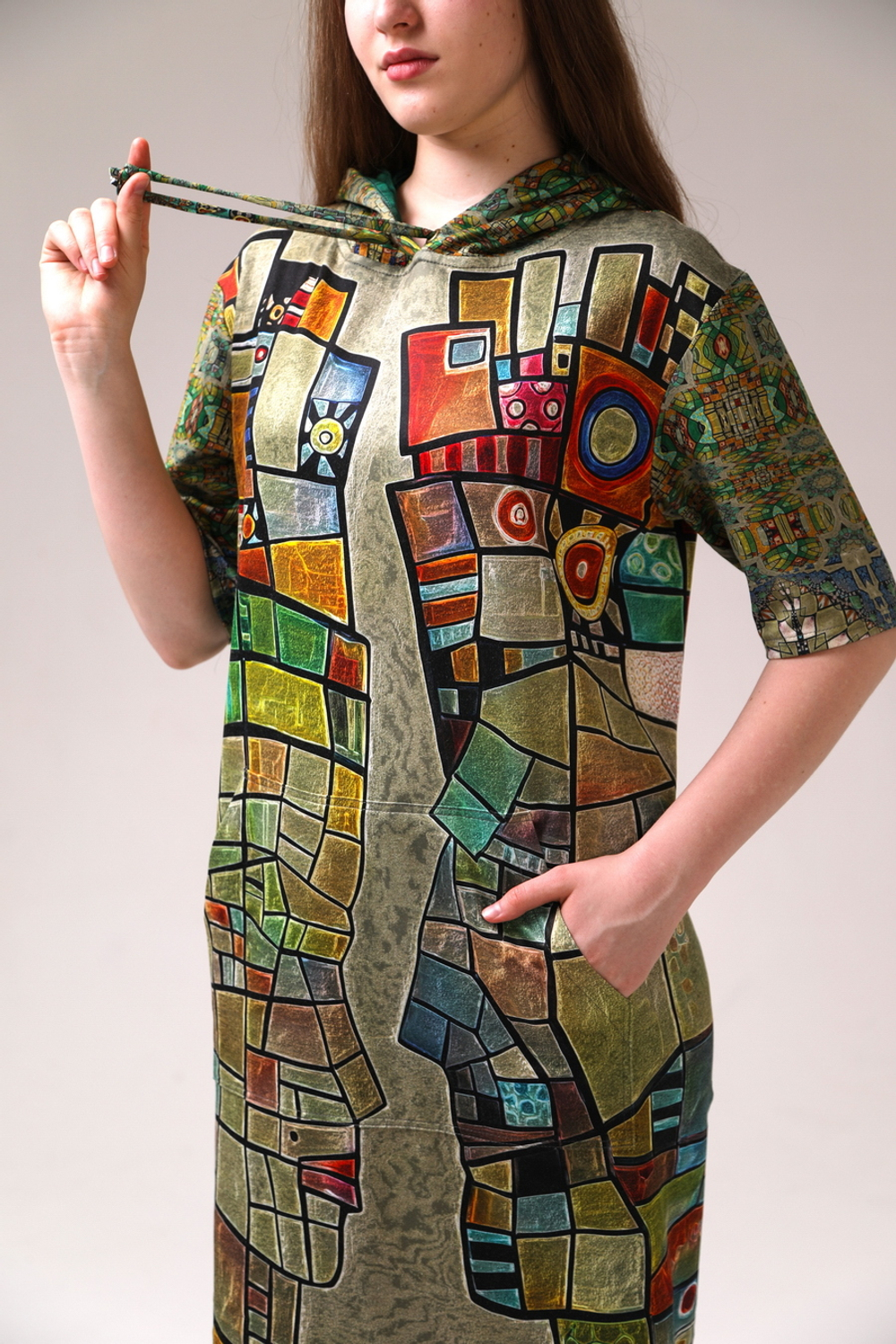 Платье "Витражи", по мотивам живописи Тани МакКабе