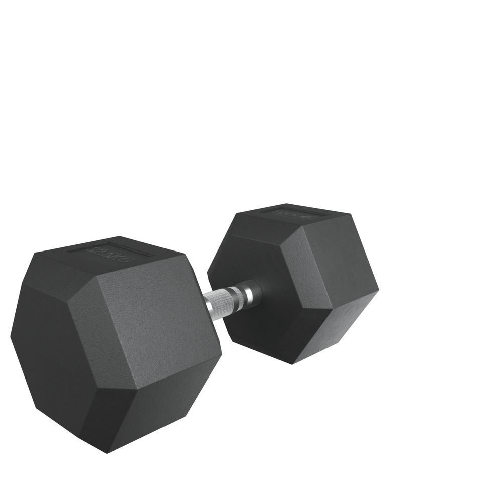 Гантель гексагональная UNIX Fit обрезиненная 32,5 кг / шт.