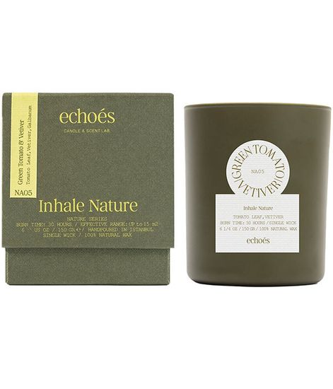 Green Tomato & Vetiver, свеча Inhale Nature collection, Echoes