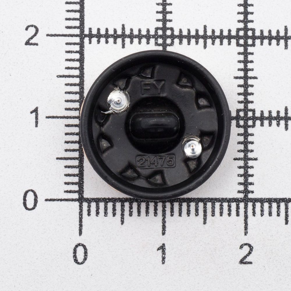 Пуговицы металл на ножке 28L=18 мм, GD.Black (золото-черный), 10 шт, MP13