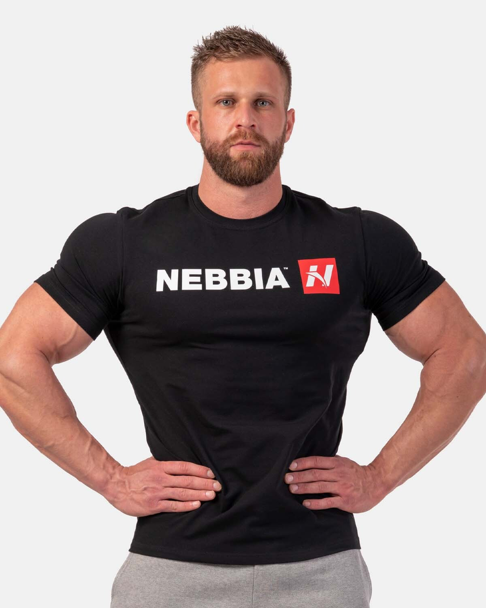 Мужская футболка NEBBIA Red "N" T-shirt 292 Black