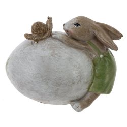 GAEM Фигурка декоративная "Заяц с яйцом", L8,5 W5,5 H6,5 см
