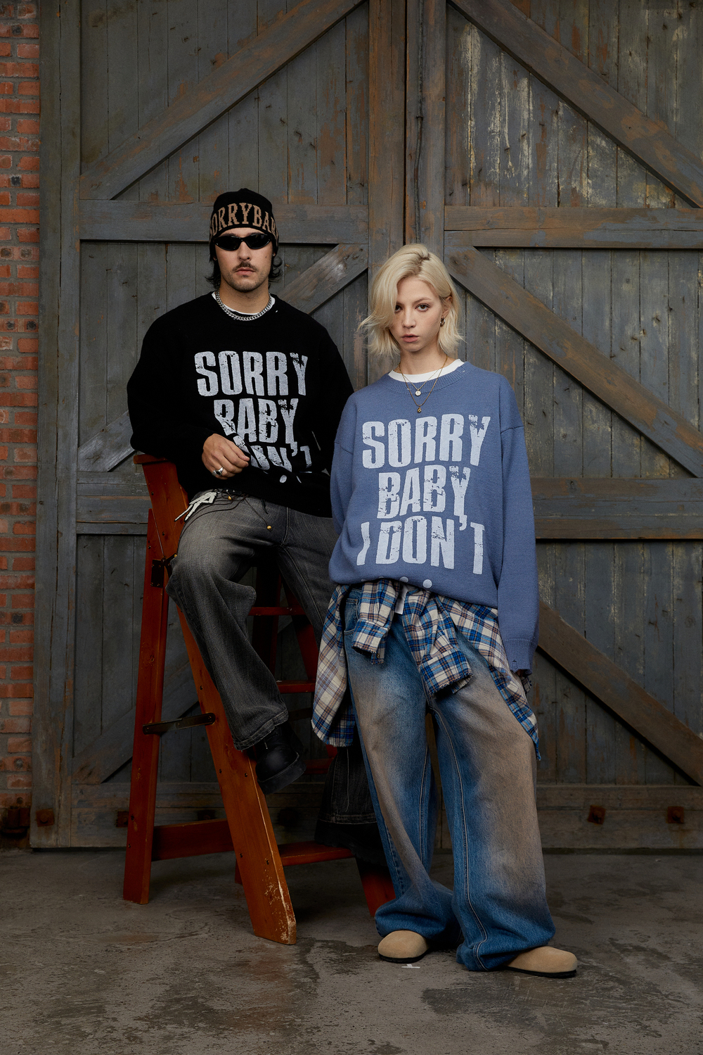 Свитер DONSMOKE "Destroy Logo" Distressed Sweater