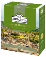 Зеленый чай с жасмином в пакетиках Ahmad Tea, 100 шт